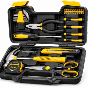 39-Piece Household Tool Set, Blue Hand Kit With Storage Case
